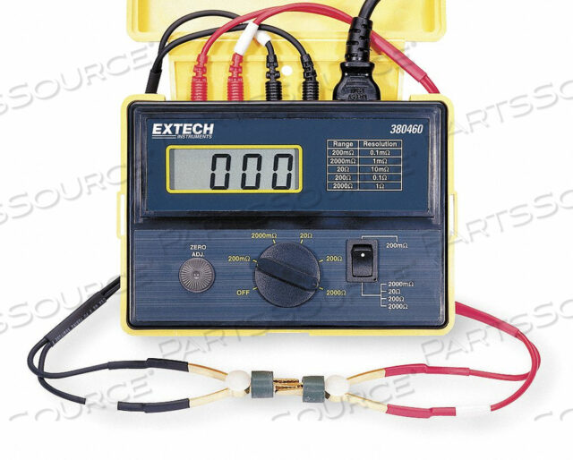 OEM#: 380460-NISTPRECISION MILLIOHM METER, 110 AC VOLTAGE NIST CERTIFIED by Extech Instruments