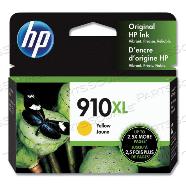 OEM#: 3YL64AN#140HP 910XL, (3YL64AN) HIGH-YIELD YELLOW ORIGINAL INK CARTRIDGE by HP (Hewlett-Packard)