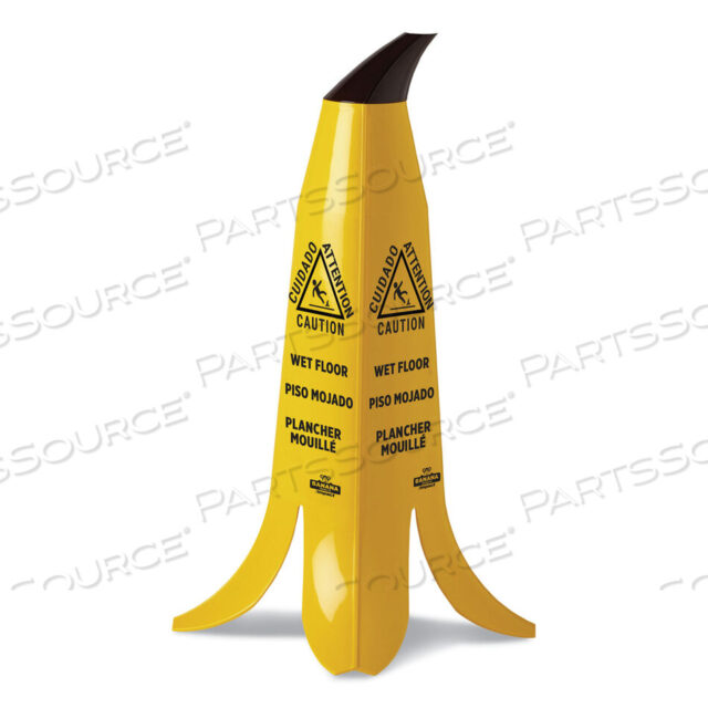 OEM#: B1001BANANA WET FLOOR CONES, 11 X 11.15 X 23.25, YELLOW/BROWN/BLACK by Impact Products