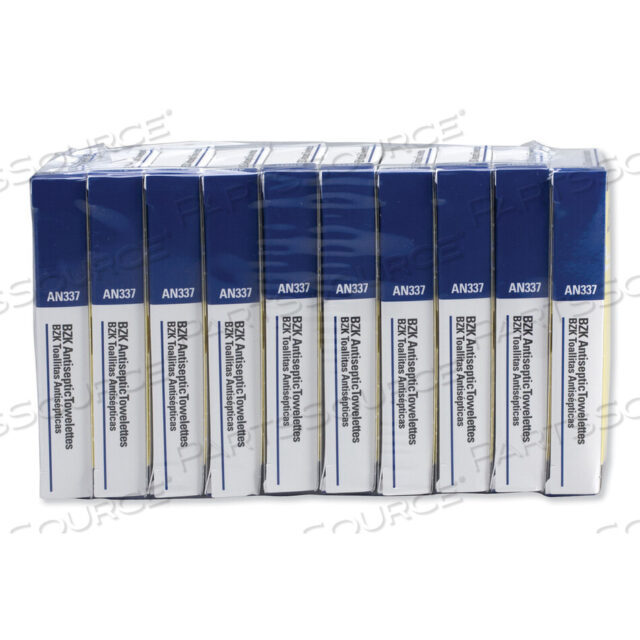 OEM#: AN337-10ANTISEPTIC WIPE REFILL FOR ANSI-COMPLIANT FIRST AID KITS, 100/PACK by First Aid Only