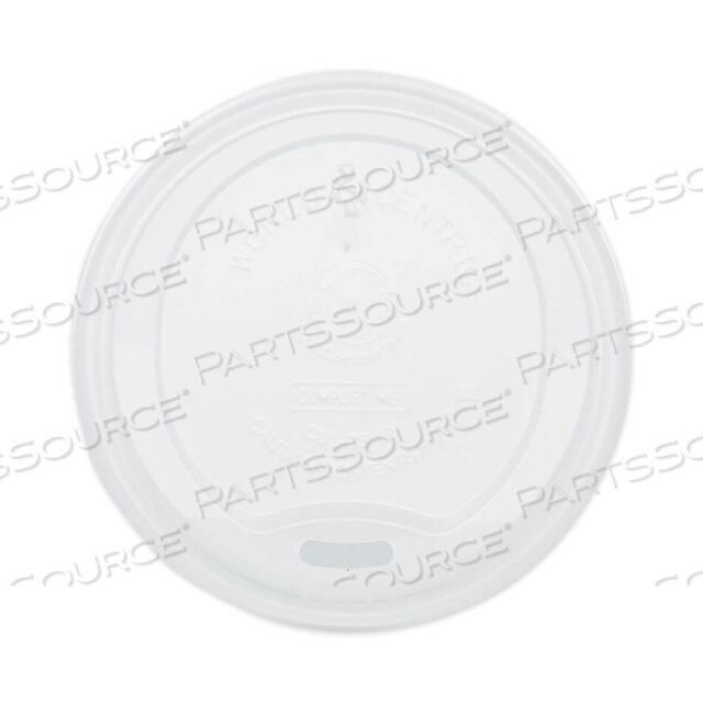 OEM#: CULCS12PLA LIDS FOR HOT CUPS, FITS 10 OZ TO 20 OZ CUPS, WHITE, 1,000/CARTON by World Centric