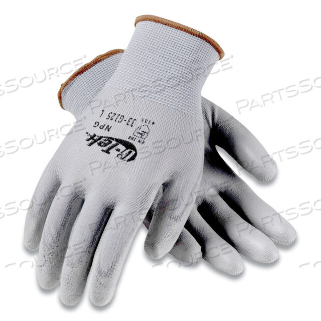 OEM#: 33-G125/LG-TEK GP GENERAL DUTY NYLON GLOVE, POLYUR COATED, GRAY, L by Protective Industrial Products