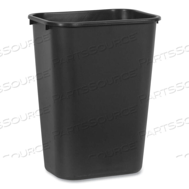 OEM#: FG295700BLADESKSIDE PLASTIC WASTEBASKET, 10.25 GAL, PLASTIC, BLACK by Rubbermaid Medical Division