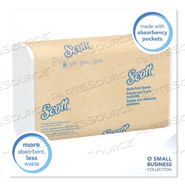 OEM#: 03650MULTI-FOLD TOWELS, ABSORBENCY POCKETS, 9.2 X 9.4, WHITE, 250 SHEETS/PACK by Scott