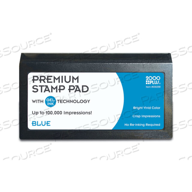 OEM#: COS030258MICROGEL STAMP PAD FOR 2000 PLUS, 6.17 X 3.13, BLUE by Cosco