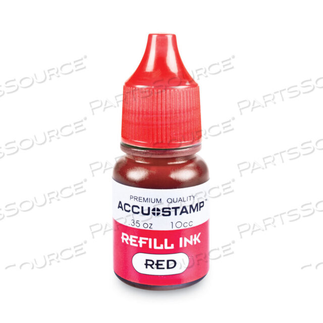 OEM#: 090683ACCU-STAMP GEL INK REFILL, 0.35 OZ BOTTLE, RED by Cosco