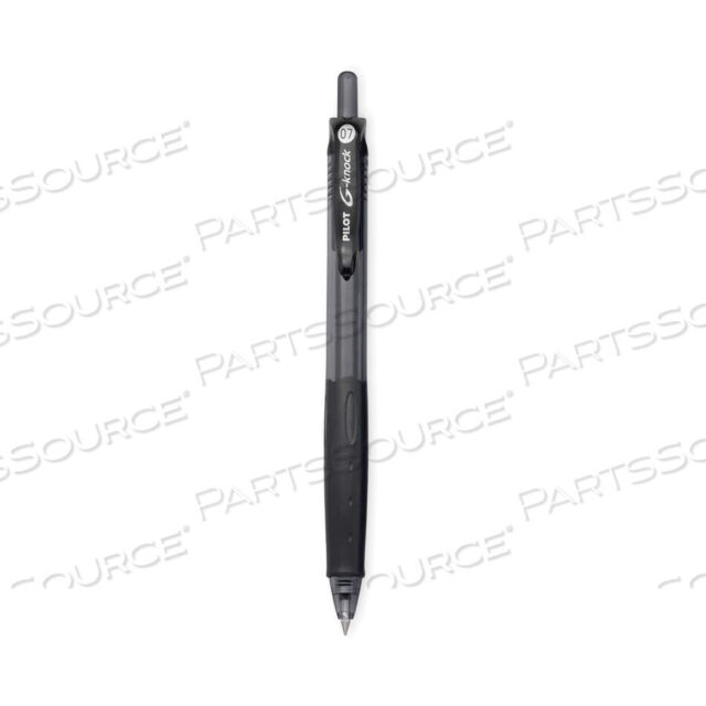 OEM#: 31506G-KNOCK BEGREEN GEL PEN, RETRACTABLE, FINE 0.7 MM, BLACK INK, BLACK BARREL, DOZEN by Pilot