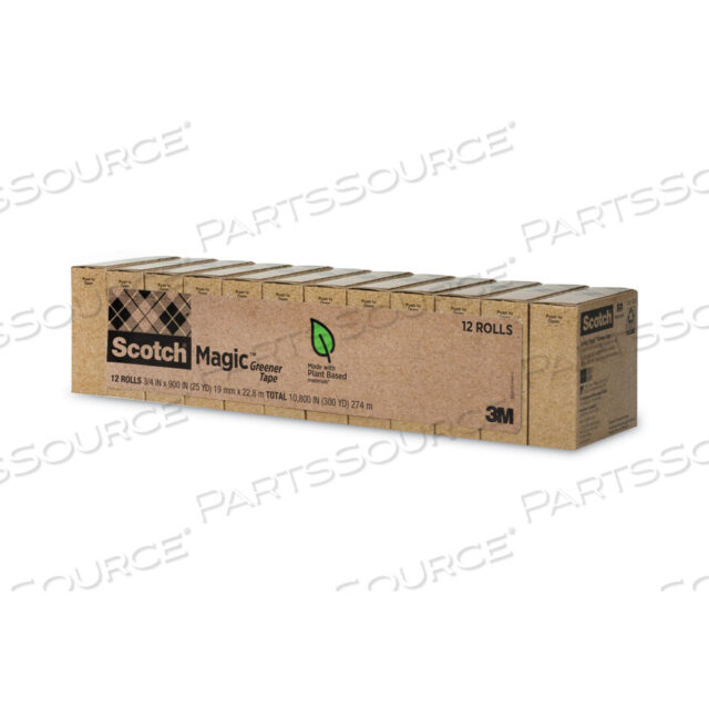 OEM#: 81212PMAGIC GREENER TAPE, 1 CORE, 0.75 X 75 FT, CLEAR, 12/PACK by 3M Consumer