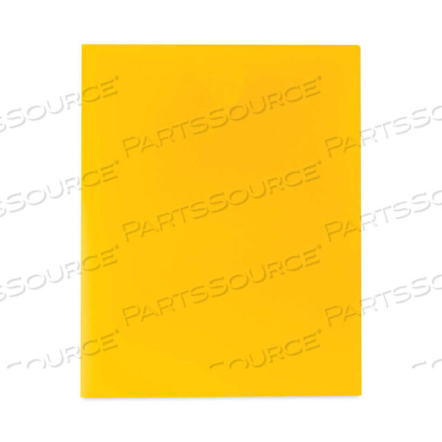 OEM#: 33956-BXTWO-POCKET HEAVYWEIGHT POLY PORTFOLIO FOLDER, 11 X 8.5, YELLOW, 25/BOX by C-Line