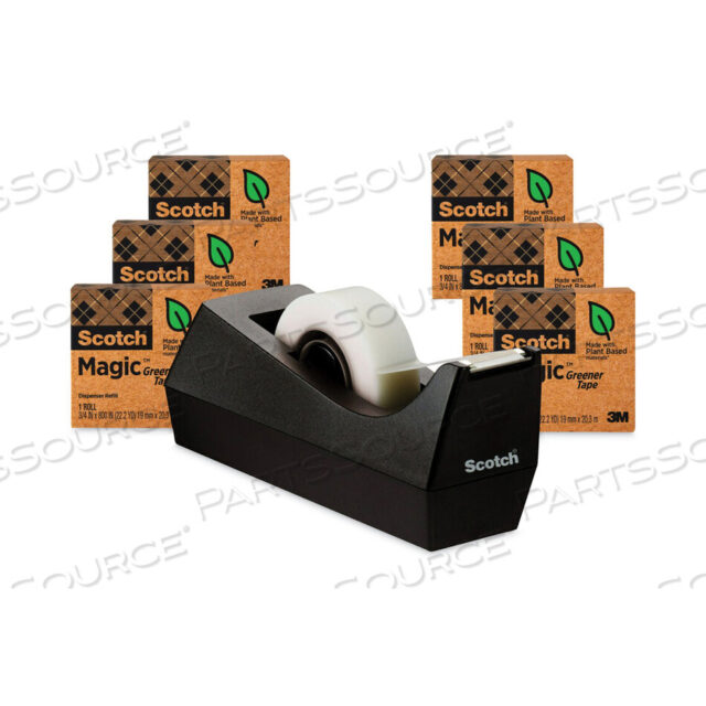 OEM#: 8126PC38MAGIC GREENER TAPE WITH C38 DISPENSER, 1 CORE, 0.75 X 75 FT, CLEAR, 6/PACK by 3M Consumer