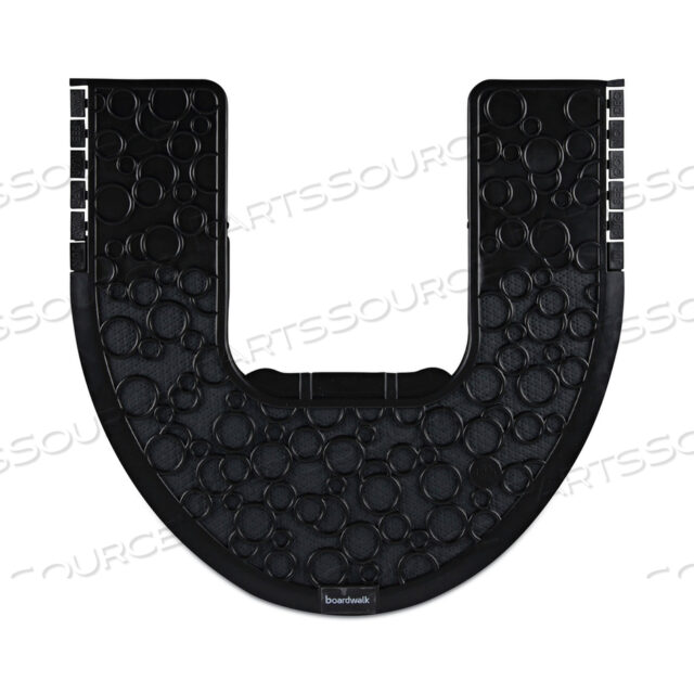 OEM#: PSCM-P-000I006M-00-21430COMMODE MAT 2.0, ABSORBANT, RUBBER, 22 X 22, BLACK, 6/CARTON by Boardwalk