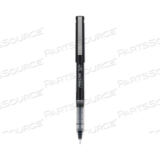 OEM#: 35346PRECISE V7 ROLLER BALL PEN, STICK, FINE 0.7 MM, BLACK INK, BLACK BARREL, DOZEN by Pilot