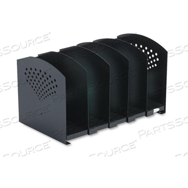 OEM#: 3116BLFIVE SECTION ADJUSTABLE BOOK RACK - BLACK by Safco