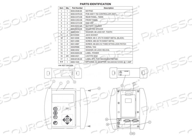 OEM#: 8555-C213-08END CAP, BLACK by Detecto Scale / Cardinal Scale