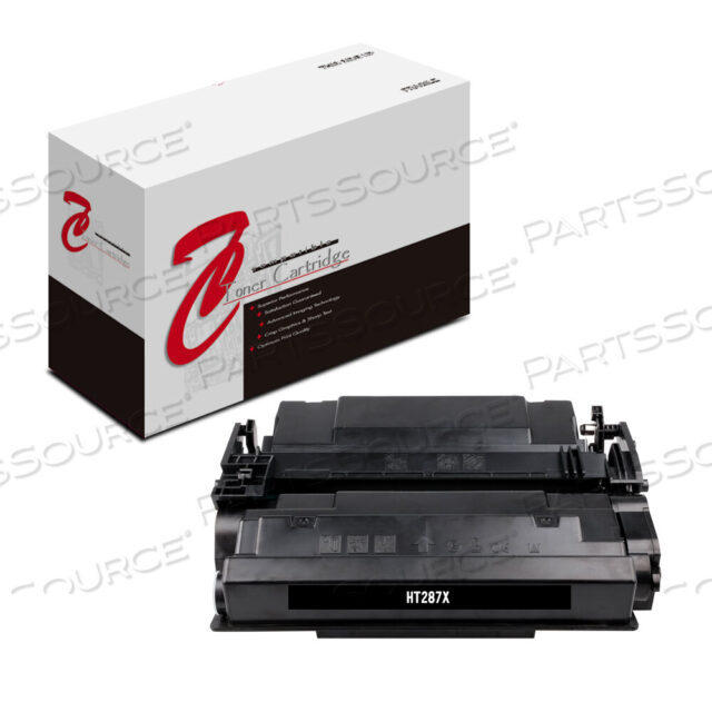 Replaces HP (Hewlett-Packard) CF287XDTONER CARTRIDGE, REPLACEMENT FOR HP 87X LASERJET ENTERPRISE M506, FLOW MFP M527, PRO M501 HIGH YIELD BLACK (18,000 YIELD)