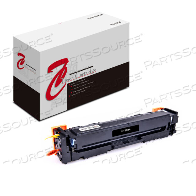 Replaces HP (Hewlett-Packard) CF500AMTONER CARTRIDGE, REPLACEMENT FOR HP 202A COLOR LASERJET PRO M254, MFP M281 BLACK (1,400 YIELD)