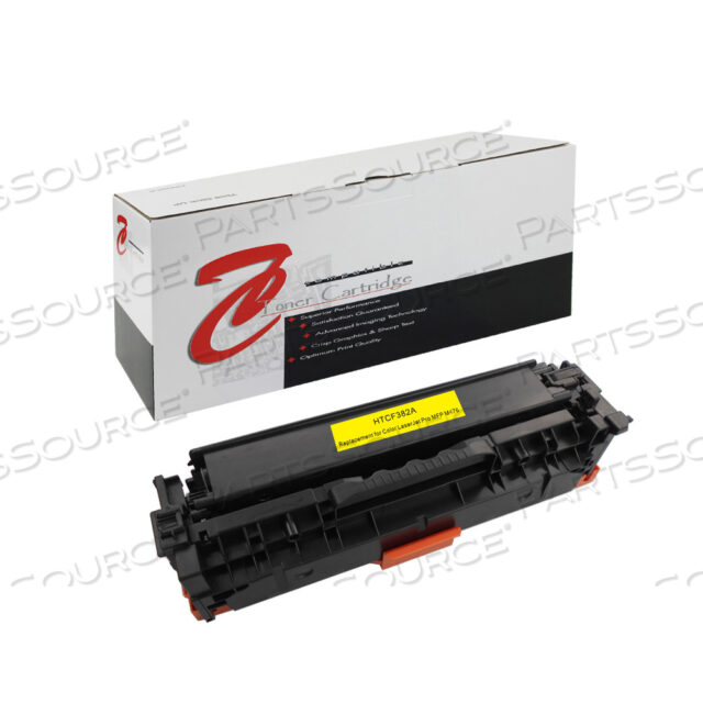 Replaces HP (Hewlett-Packard) CF382ATONER CARTRIDGE, REPLACEMENT FOR HEWLETT-PACKARD HP COLOR LASERJET PRO M476, HP COLOR LASERJET PRO M476DN, HP COLOR LASERJET PRO M476 MFP, HP COL