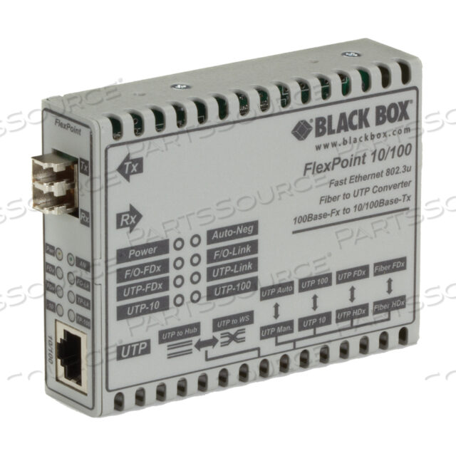 FAST ETHERNET MODULAR MEDIA CONVERTER, 110 VAC, 60 HZ, (1) 10-/100-MBPS ETHERNET RJ-45, MEETS IEEE 802.3, CE