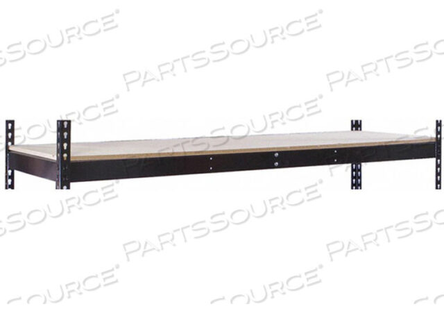 OEM#: DRHCPL9630MERIVETWELL DOUBLE RIVET BOLTLESS SHELVING 96W X 30D 1 LEVEL W/WOOD DECKING BLACK by Hallowell