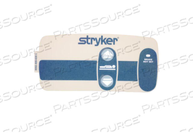 OEM#: 3002400630STANDARD SIDERAIL OUTER LEFT LABEL - BLUE by Stryker Medical