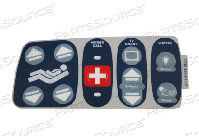 OEM#: 3002430613INNER RIGHT NURSE CALL/SMART TV LABEL by Stryker Medical