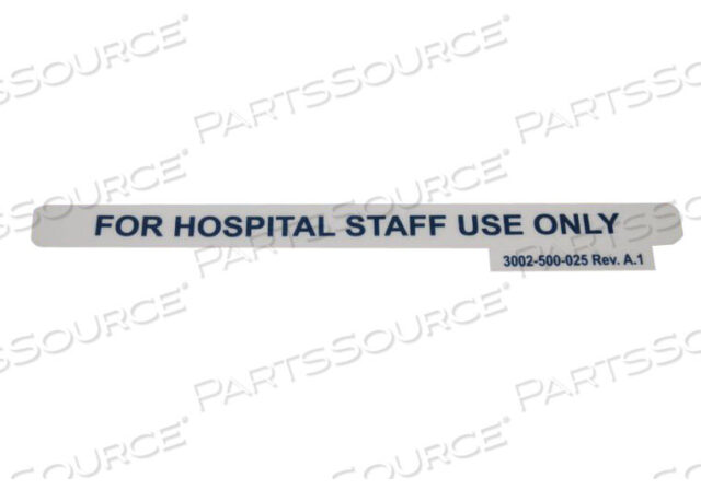 OEM#: 3002500025FOOTBOARD LID LABEL - BLUE by Stryker Medical