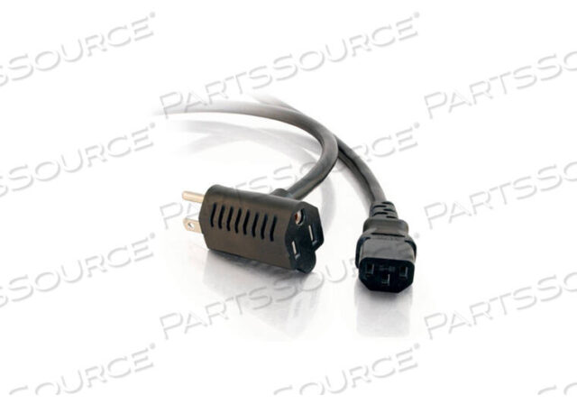 OEM#: 305383FT 16AWG POWER CORD W/ EXTRA OUTLET by Legrand AV (C2G)