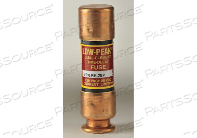 OEM#: LPN-RK-2SPFUSE, TIME DELAY, CLASS RK1, 250VAC, 2A by Cooper Bussmann