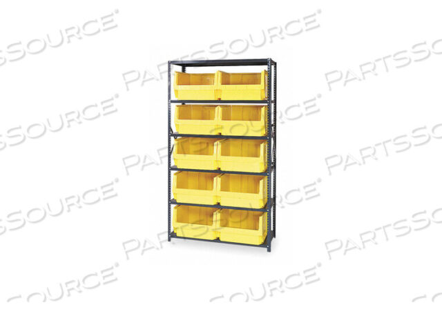 OEM#: MSU-543YLE1531 BIN SHELVING 75 OVERALL H 10 BINS YLLOW by Quantum Storage Systems