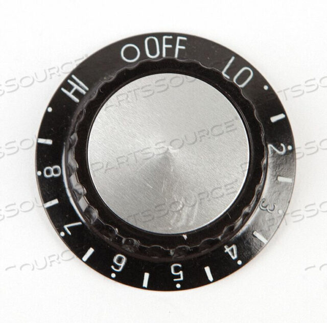 OEM#: 8730710KNOB, APPLIANCE BLACK W/INSERT by Apw Wyott