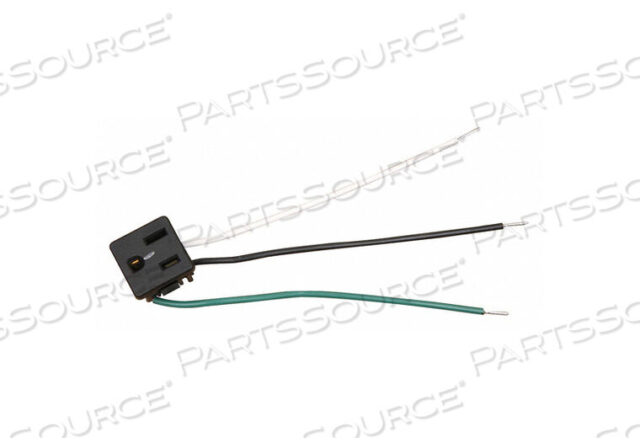 OEM#: 801229RECEPTACLE, 3 WAY BLACK #643-01374-101 15 AMP by True Food Service Equipment