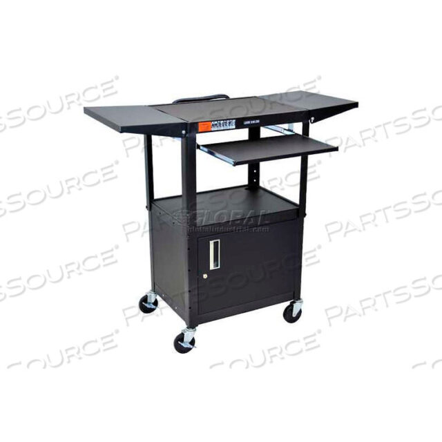 OEM#: AVJ42KBCDLSTEEL SECURITY WORKSTATION, DROP LEAF SHELVES & KEYBOARD by Luxor