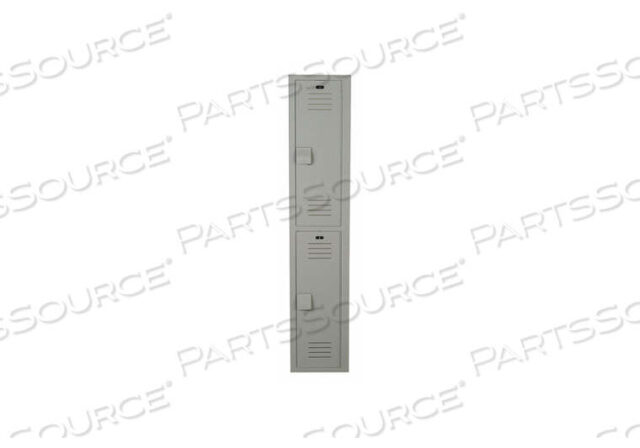 OEM#: LK1518722HV-200LENOX PLASTIC LOCKER DOUBLE TIER, 1 WIDE, 15X18X36 - GRAY by Bradley Corporation