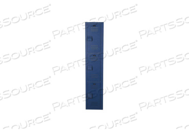 OEM#: LK1212603HV-203LENOX PLASTIC LOCKER THREE TIER, 1 WIDE 12X12X20 - DEEP BLUE by Bradley Corporation