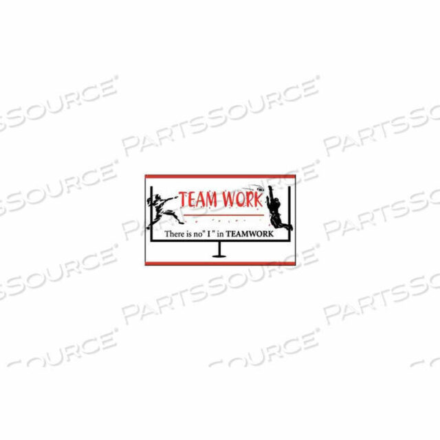 OEM#: BT524BANNER, THERE IS NO I IN TEAMWORK, 3FT X 5FT by National Marker Company