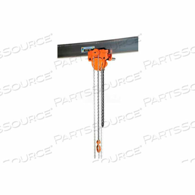 OEM#: LOW-6GLOW HEADROOM HOIST & TROLLEY COMBO GEARED 6000 LB. CAP. by Vestil Manufacturing Corp.