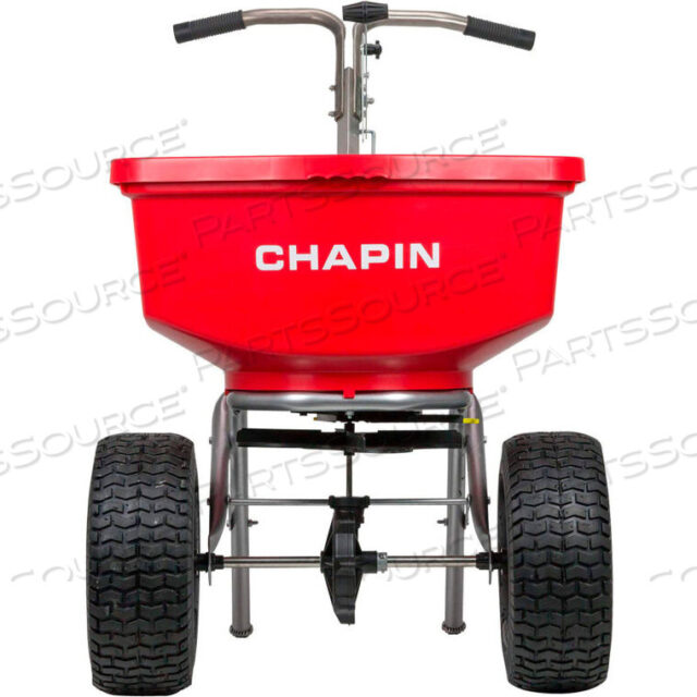 OEM#: 8400C100 LB. STAINLESS STEEL PRO SERIES TURF SPREADER WITH SPREAD PATTERN CONTROL by Chapin International