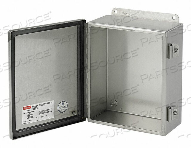 OEM#: A8064CHNFSSENCLOSURE, WALL MOUNT, STAINLESS STEEL, HXWXD: 8 X 6 X 4 IN. by Hoffman