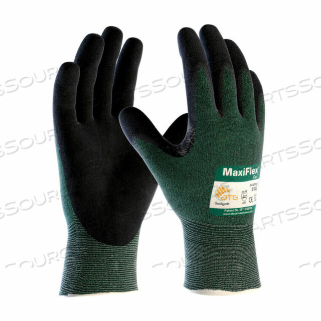 OEM#: 34-8743/XXLMAXIFLEX CUT MICRO-FOAM NITRILE COATED GLOVES, BLACK, 2XL, 12 PAIRS by Protective Industrial Products