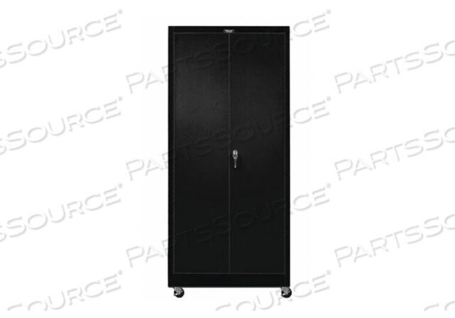 OEM#: 825S24M-ME800 SERIES SOLID DOOR MOBILE STORAGE CABINET, 48X24X78, EBONY, UNASSEMBLED by Hallowell