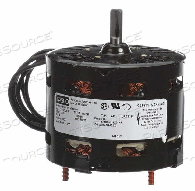 OEM#: D107HVAC 3.3 IN MOTOR 1/115 HP 208-240V CCW by Fasco