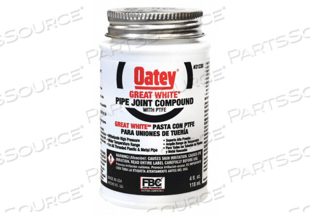 OEM#: 31230PIPE JOINT COMPOUND 4 OZ. WHITE by Oatey