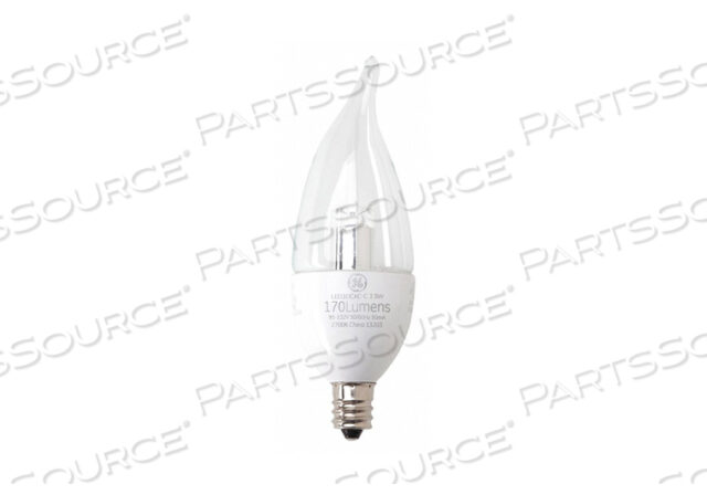 LED LAMP CA11 SHAPE 120V 4W CLEAR GLASS