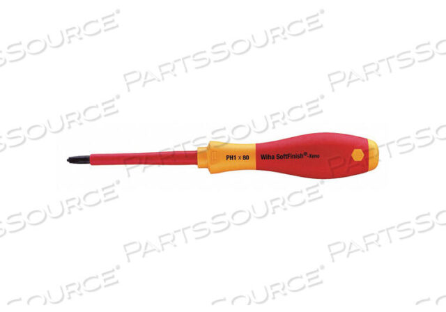 OEM#: 30700INSULATED SOFTFINISH XENO DRIVER #1 X 80MM by Wiha Tools