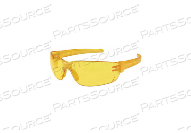 SAFETY GLASS AMBER LENS FRAMELESS