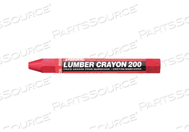 OEM#: 80352LUMBER CRAYON #200, 1/2 IN DIA, 4.75 IN L, RED by Markal