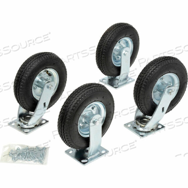 OEM#: FG45920000008 PNEUMATIC CASTERS FOR RUBBERMAID TRADEMASTER MOBILE WORKCENTER by Rubbermaid Medical Division