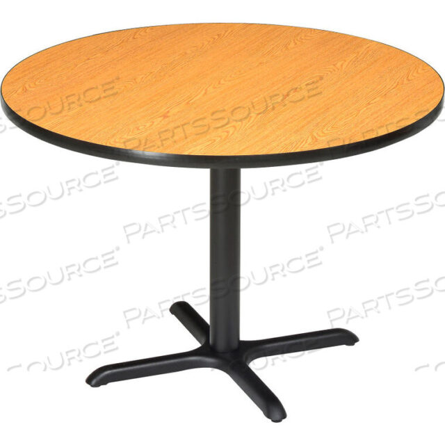 OEM#: CTXB42ROKINTERION 42 ROUND RESTAURANT & LUNCHROOM TABLE, OAK by National Public Seating