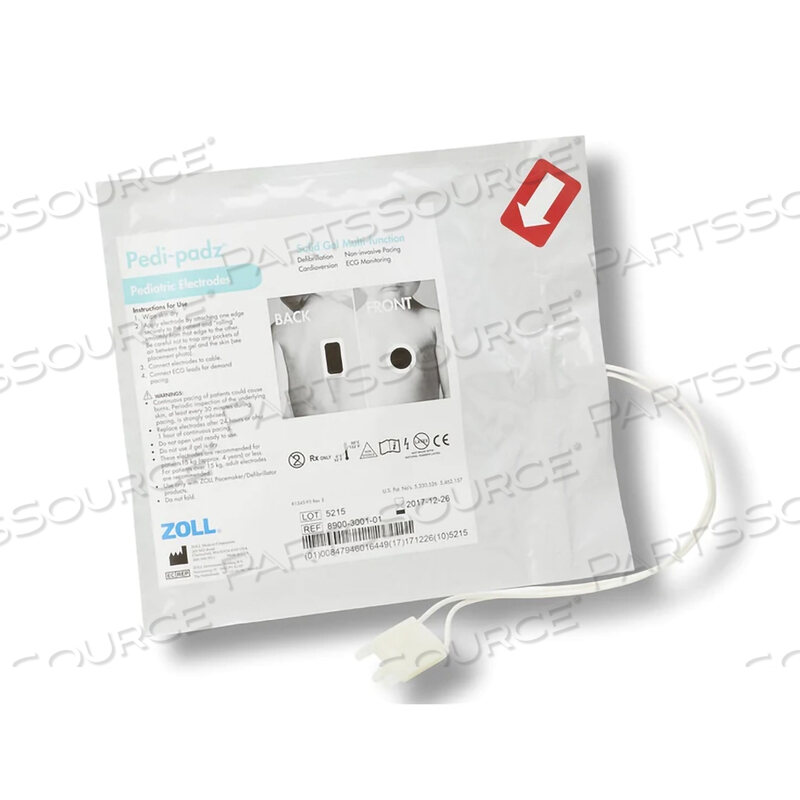 OEM#: 8900-3000-01PEDI-PADZ® CHILD GEL ADHESIVEPLUG CONNECTOR MULTI-FUNCTION SOLID ELECTRODE by ZOLL Medical Corporation