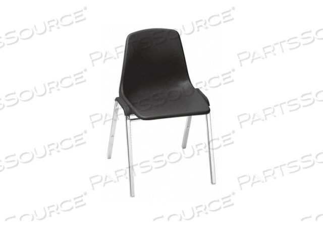 OEM#: 8110POLY SHELL STACK CHAIR - BLACK by National Public Seating